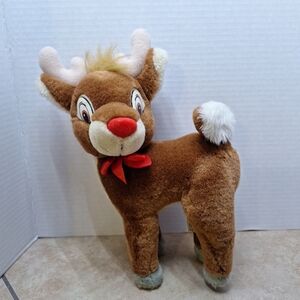 Vintage Applause Rudolph The Red Nosed Reindeer  Plush Stuffed Animal Christmas